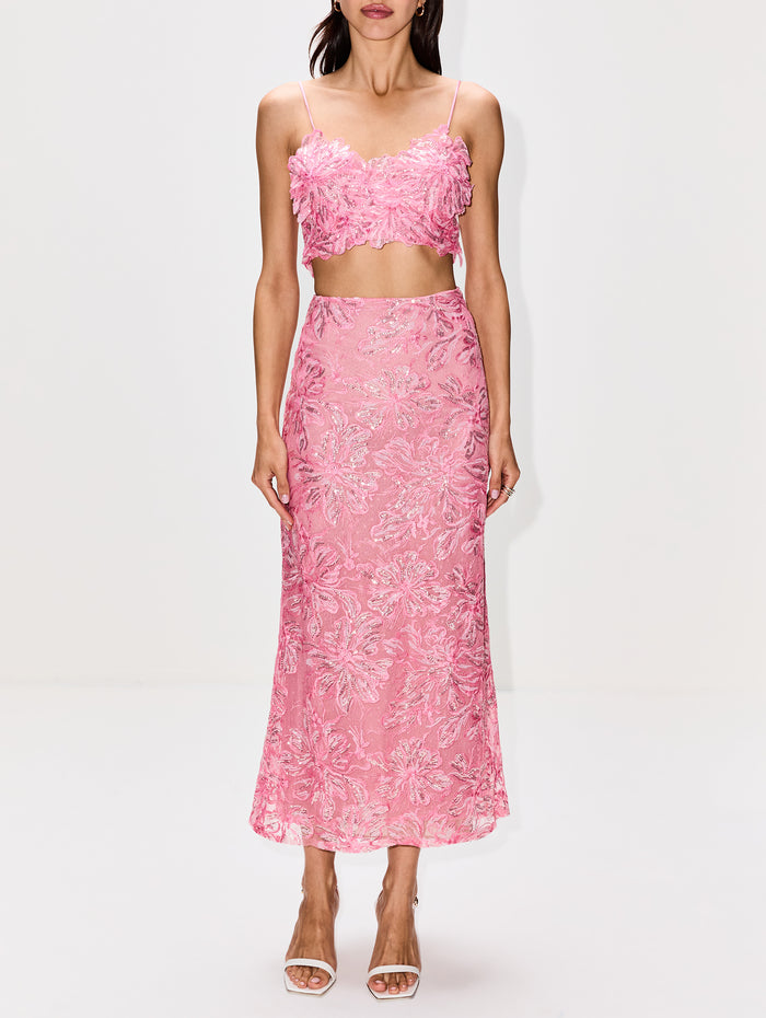 Astrid Skirt,SILVIA TCHERASSI,PINK,Image 1