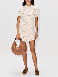 Rhiannon Pointelle Short,ZIMMERMANN,CREAM,Image 2
