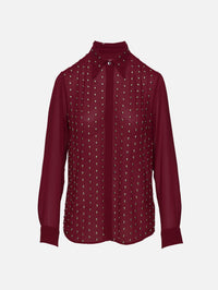 Chowy Blouse,DRIES VAN NOTEN,BORDEAUX,Image 1