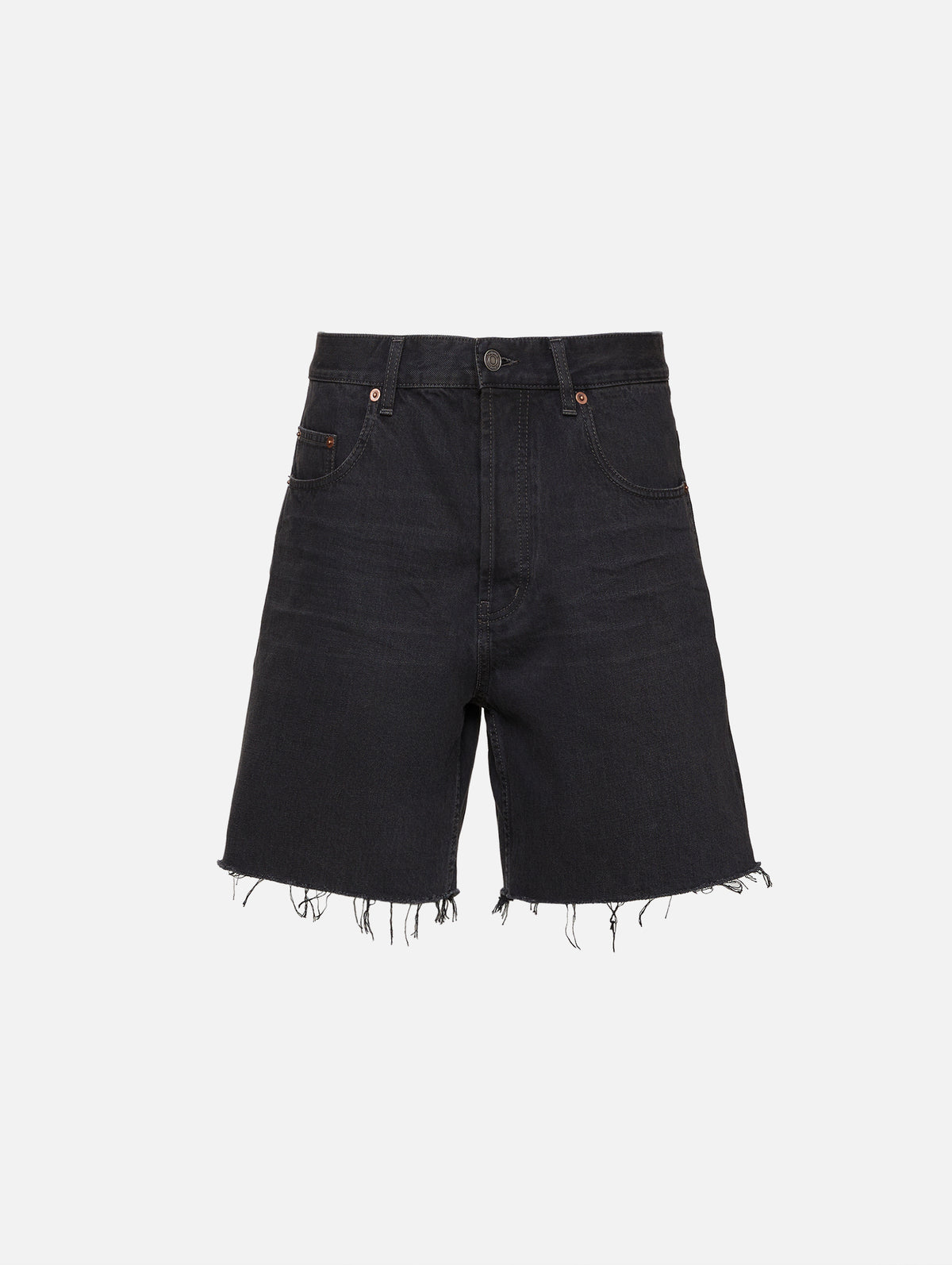 Bermuda Denim Short,SAINT LAURENT,BLACK,Image 1