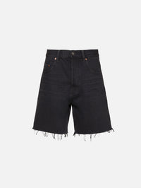 Bermuda Denim Short,SAINT LAURENT,BLACK,Image 1