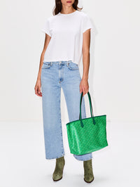 Saint Tropez Tote,MOREAU PARIS,GREEN,Image 2