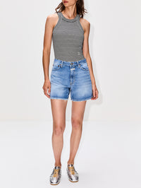 Racer Tank Top,CLOSED,BLACK AND WHITE,Image 2