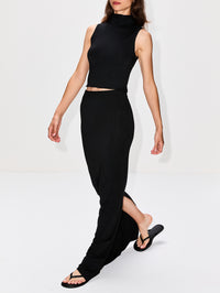 Maxi Skirt,ÉTERNE,BLACK,Image 3