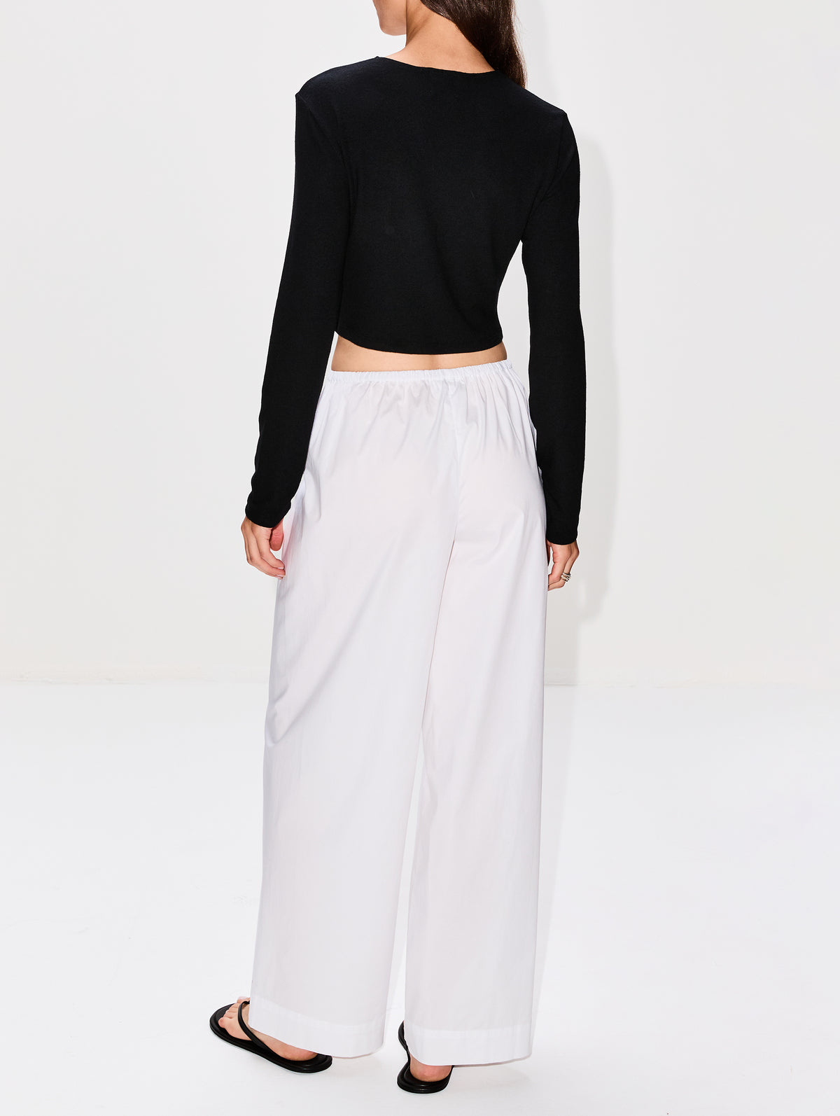 Lauren II Crop Cardigan,LESET,BLACK,Image 3