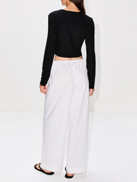 Lauren II Crop Cardigan,LESET,BLACK,Image 3