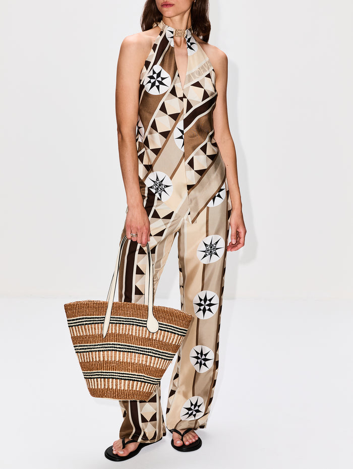 Straw Basket Bag,LIFFNER,SISAL BEIGE,Image 1