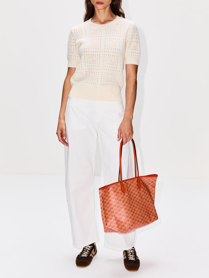 Saint Tropez Tote,MOREAU PARIS,ORANGE,Image 1