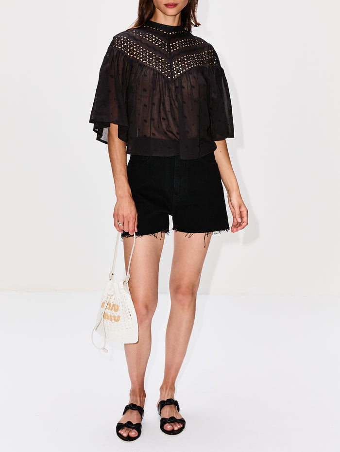 Mikki Blouse,NILI LOTAN,BLACK,Image 1