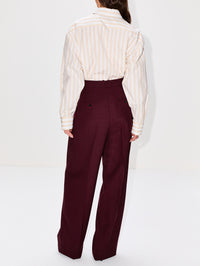 Striped Shirt,SAINT LAURENT,IVORY/BEIGE,Image 3