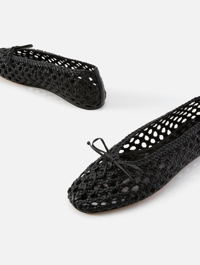 Regency Slipper Woven Leather,LE MONDE BERYL,BLACK,Image 1