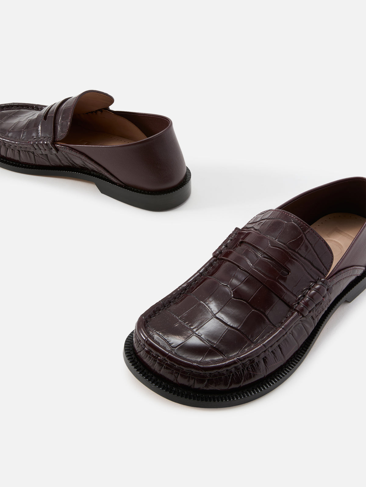 Campo Loafer,LOEWE,BURGUNDY,Image 2
