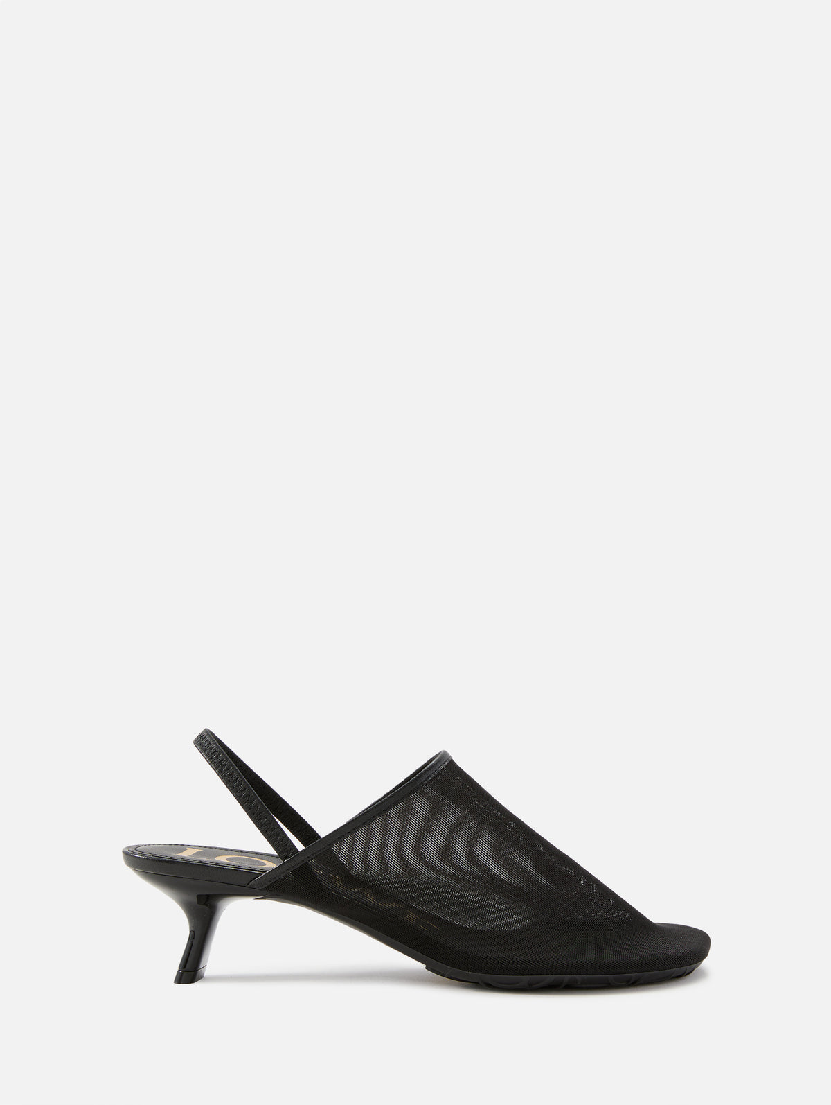 Petal Mesh Slingback Mule 45mm,LOEWE,BLACK,Image 1