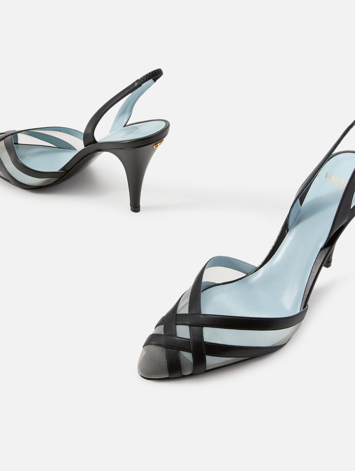 Garavani Slingback Heel,VALENTINO GARAVANI,NERO/NUDE,Image 2