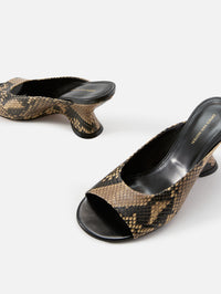 Heeled Mule,DRIES VAN NOTEN,BEIGE,Image 2