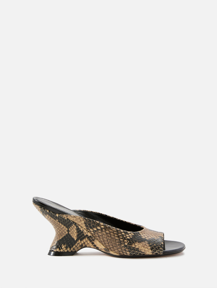 Heeled Mule,DRIES VAN NOTEN,BEIGE,Image 1