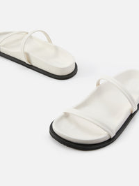 Fine Double Strap Slide,ST AGNI,OFF WHITE,Image 2