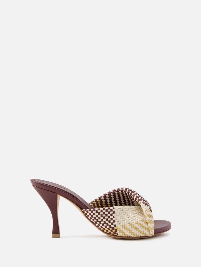 Blink Mule Sandal 80mm,BOTTEGA VENETA,TARTAN,Image 1