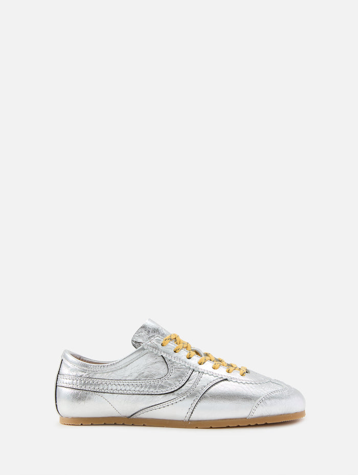 Metallic Sneaker,DRIES VAN NOTEN,SILVER,Image 1