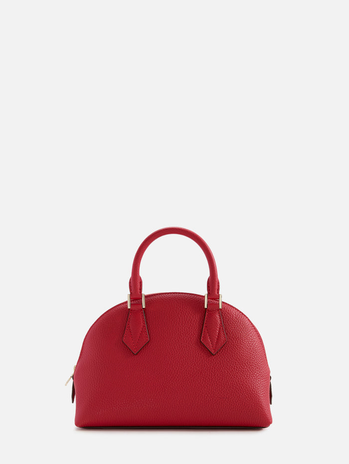Reina Bull Top Handle Bag,MOREAU PARIS,RED,Image 1