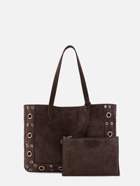 Frame Suede Multi Stud Tote,VALENTINO GARAVANI,TESTA DI MORO,Image 2