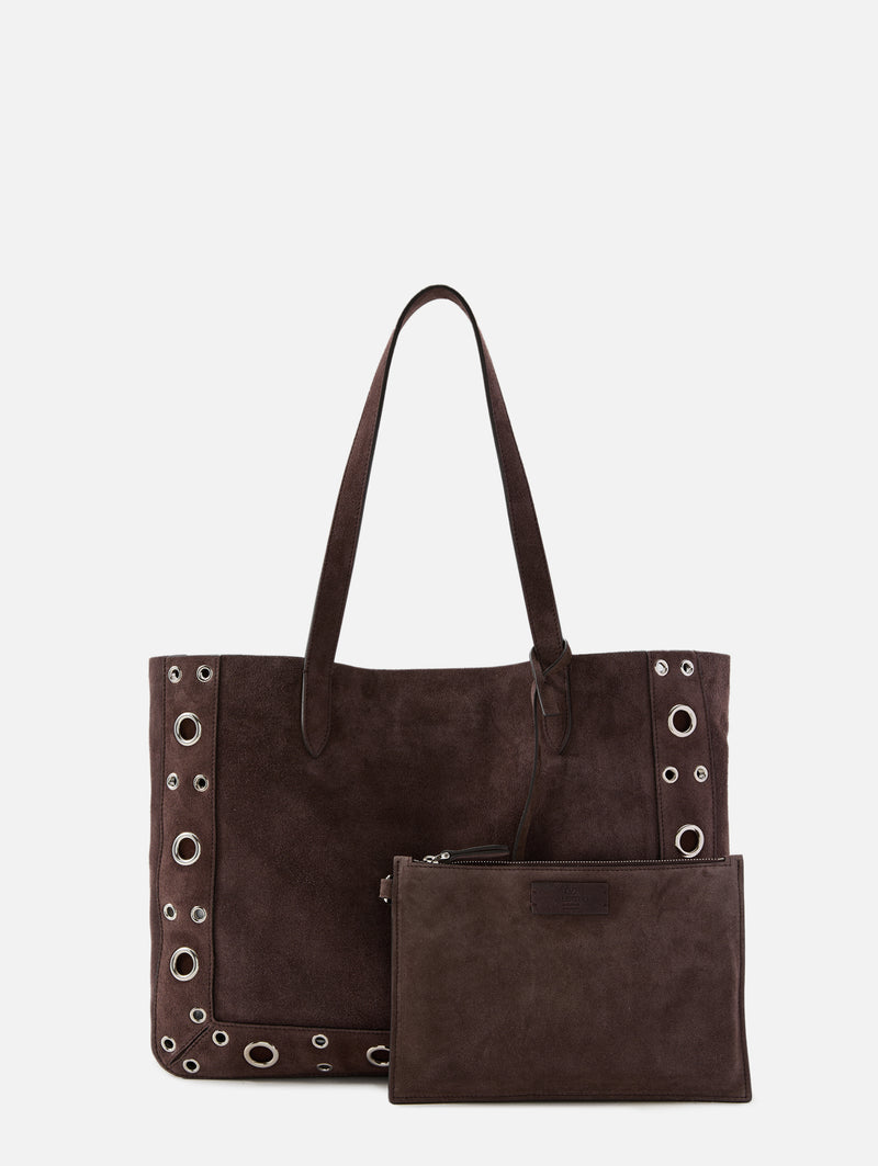 Frame Suede Multi Stud Tote