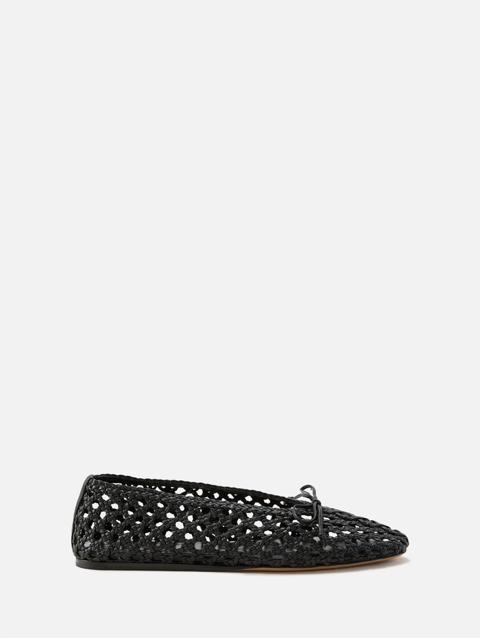 Regency Slipper Woven Leather,LE MONDE BERYL,BLACK,Image 1