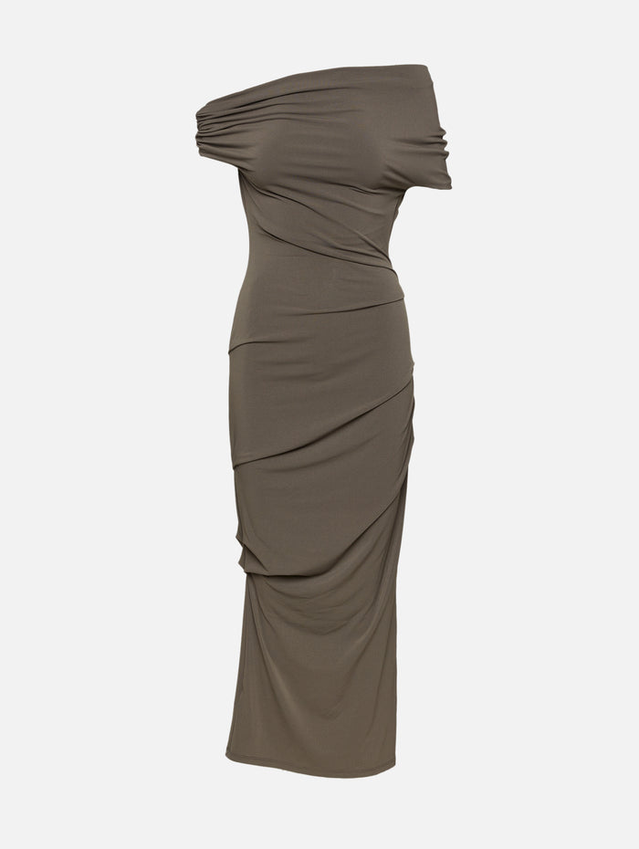 Elemental Ida Dress,PARIS GEORGIA,MUSHROOM,Image 1