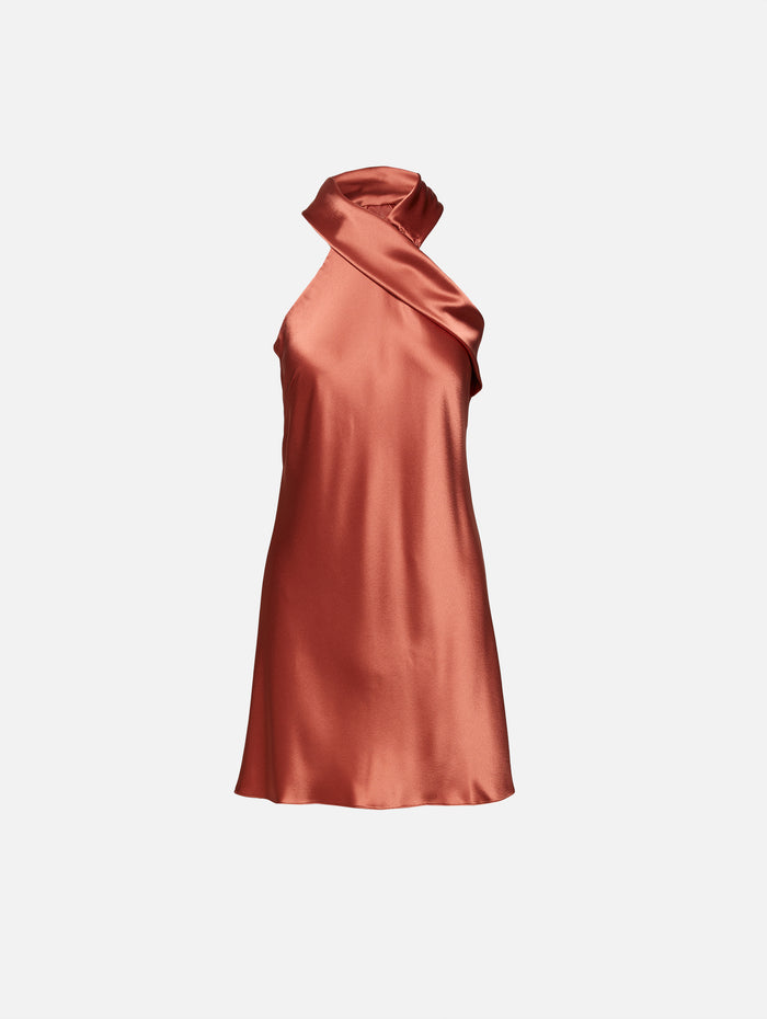 Mini Pandora Dress,GALVAN,CINNAMON,Image 1