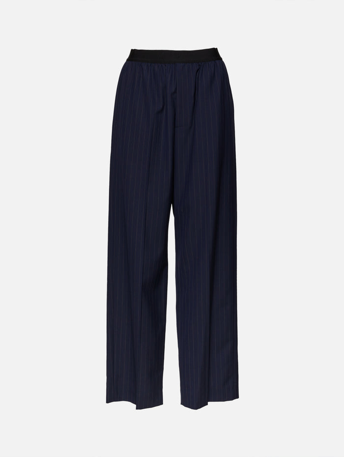 Elastic Pant,BALENCIAGA,DARK NAVY,Image 1
