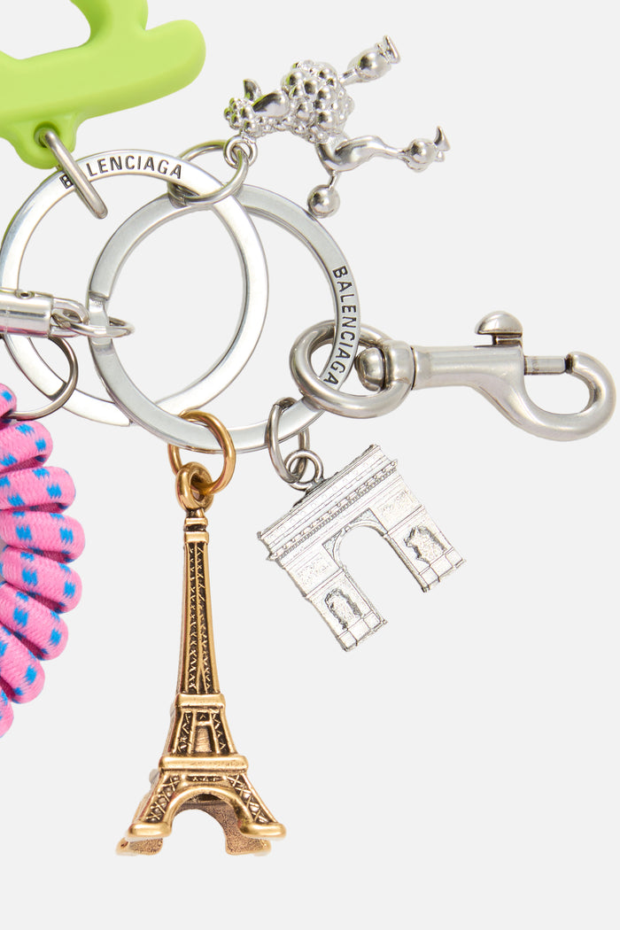 Bag Key Ring,BALENCIAGA,BLACK,Image 1