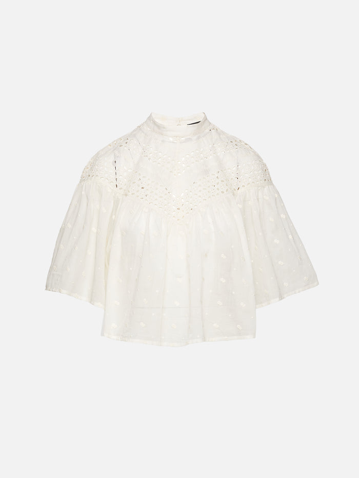 Mikki Blouse,NILI LOTAN,IVORY,Image 1