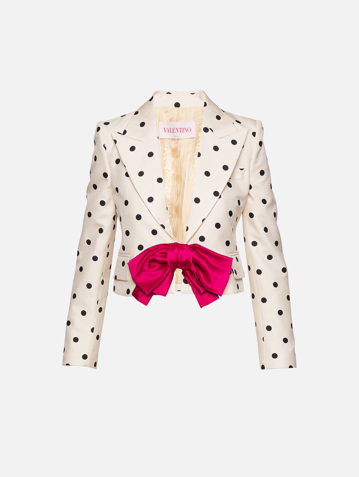 Polka Dot Jacket,VALENTINO GARAVANI,IVORY/BLACK,Image 1