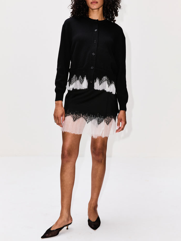 Mini Skirt,ALEXANDER MCQUEEN,BLACK,Image 1