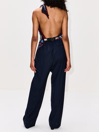Fish Cut Top,BOTTEGA VENETA,BLACK CHERRY,Image 3