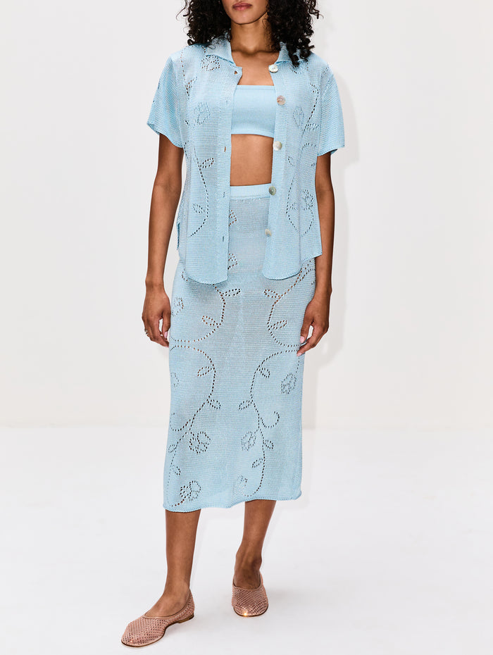 Ivy Short Sleeve Shirt,CALLE DEL MAR,TIDE,Image 1