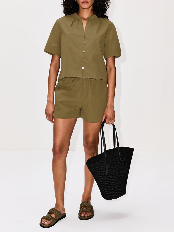 Clark Short,ELYSEWALKER LABEL,GREEN,Image 1
