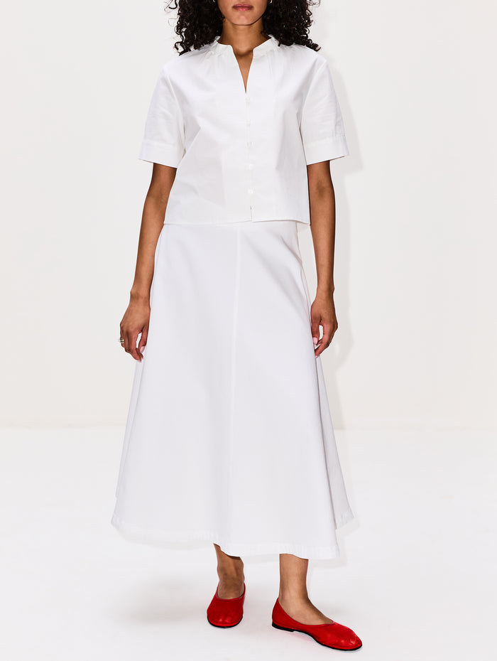 Cara Short Sleeve Top,ELYSEWALKER LABEL,WHITE,Image 1