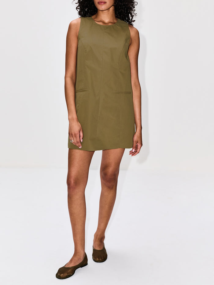 Charlie Shift Dress,ELYSEWALKER LABEL,GREEN,Image 1