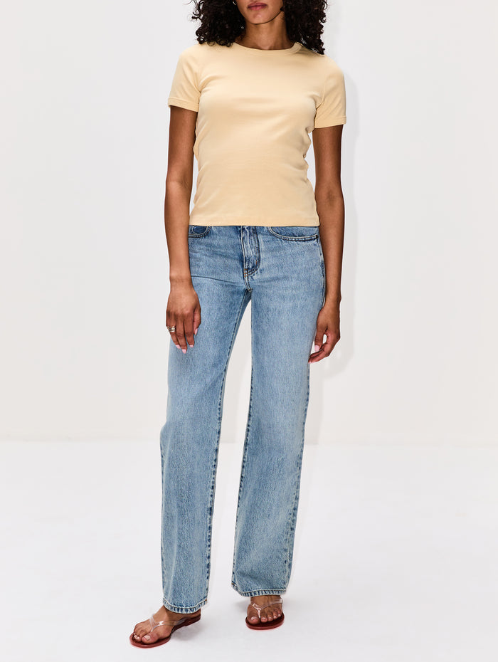 Car Tee,FLORE FLORE,BUTTER,Image 1