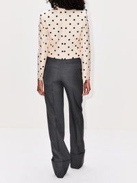 Polka Dot Jacket,VALENTINO GARAVANI,IVORY/BLACK,Image 3
