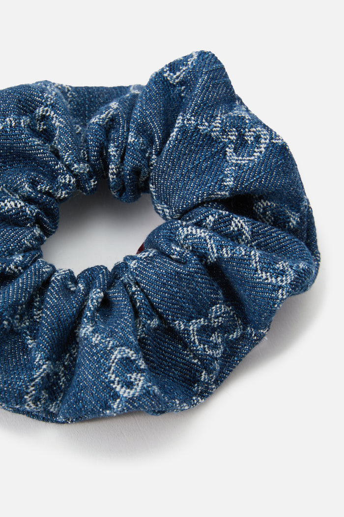 Denim Scrunchie,GUCCI,MIDNIGHT BLUE,Image 1