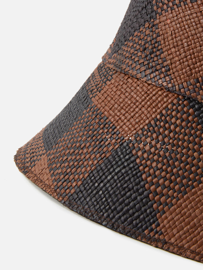 Heaven and Earth Hat,JOHANNA ORTIZ,ICONIC BLACK/WOOD,Image 1