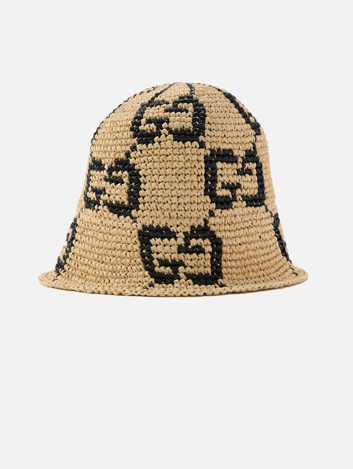 GG Straw Bucket Hat,GUCCI,NATURAL/BLACK,Image 3