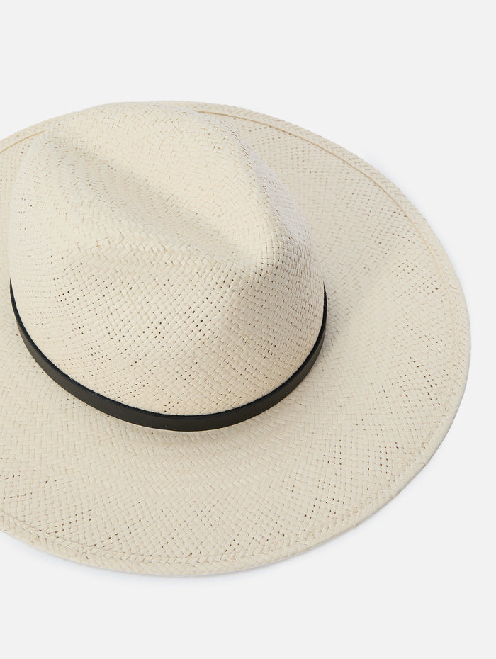 Lyra Packable Fedora,JANESSA LEONE,NATURAL,Image 1
