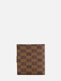 Flap Zip Wallet,MOREAU PARIS,CHOCOLATE/CHOCOLATE,Image 2