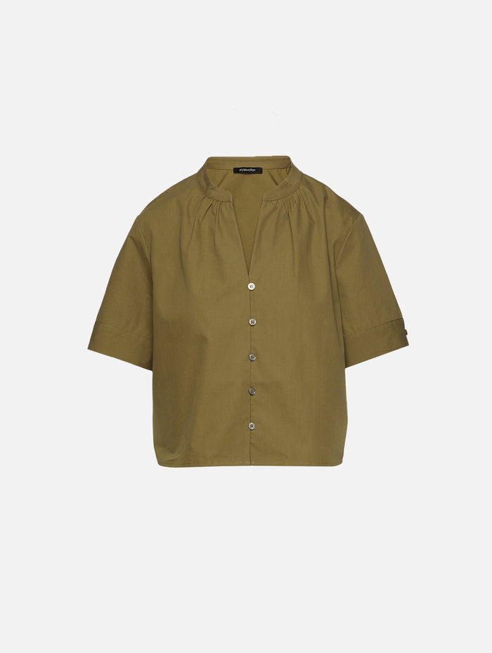 Cara Short Sleeve Top,ELYSEWALKER LABEL,GREEN,Image 1