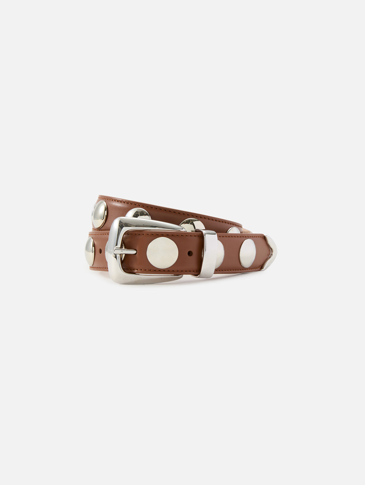 Benny Belt,KHAITE,DARK TAN,Image 1