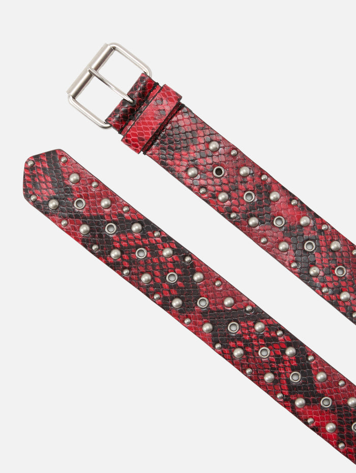 Studded Belt,DRIES VAN NOTEN,VERMILLION,Image 1
