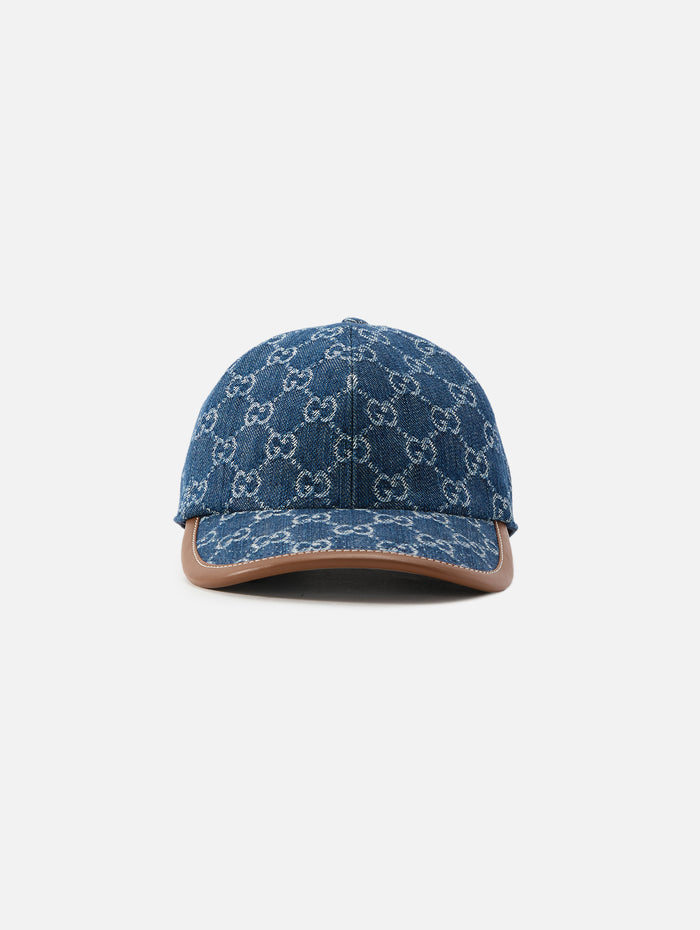 Denim Baseball Cap,GUCCI,DENIM,Image 1